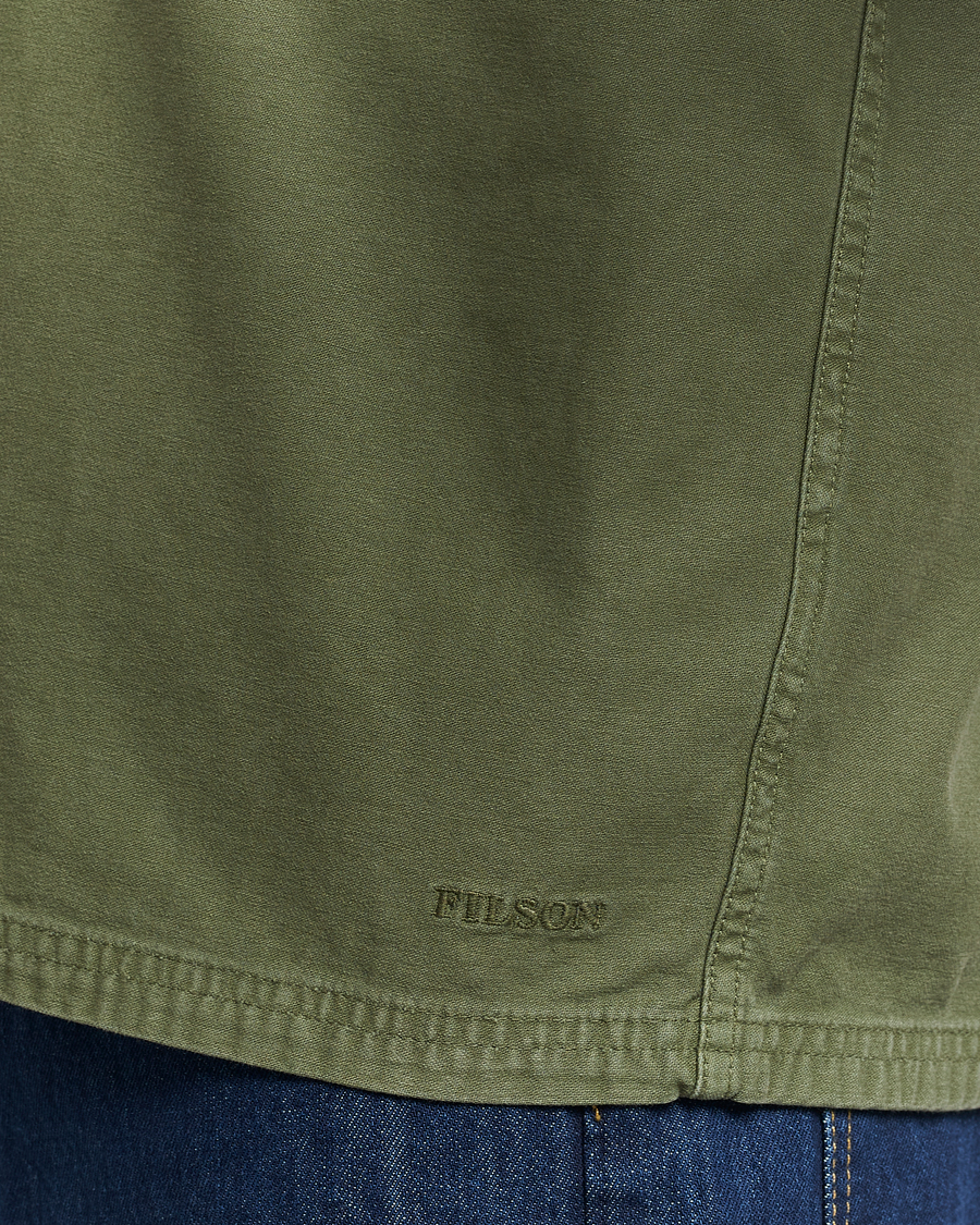 Heren | Jassen | Filson | Reverse Sateen Jac-Shirt Washed Green