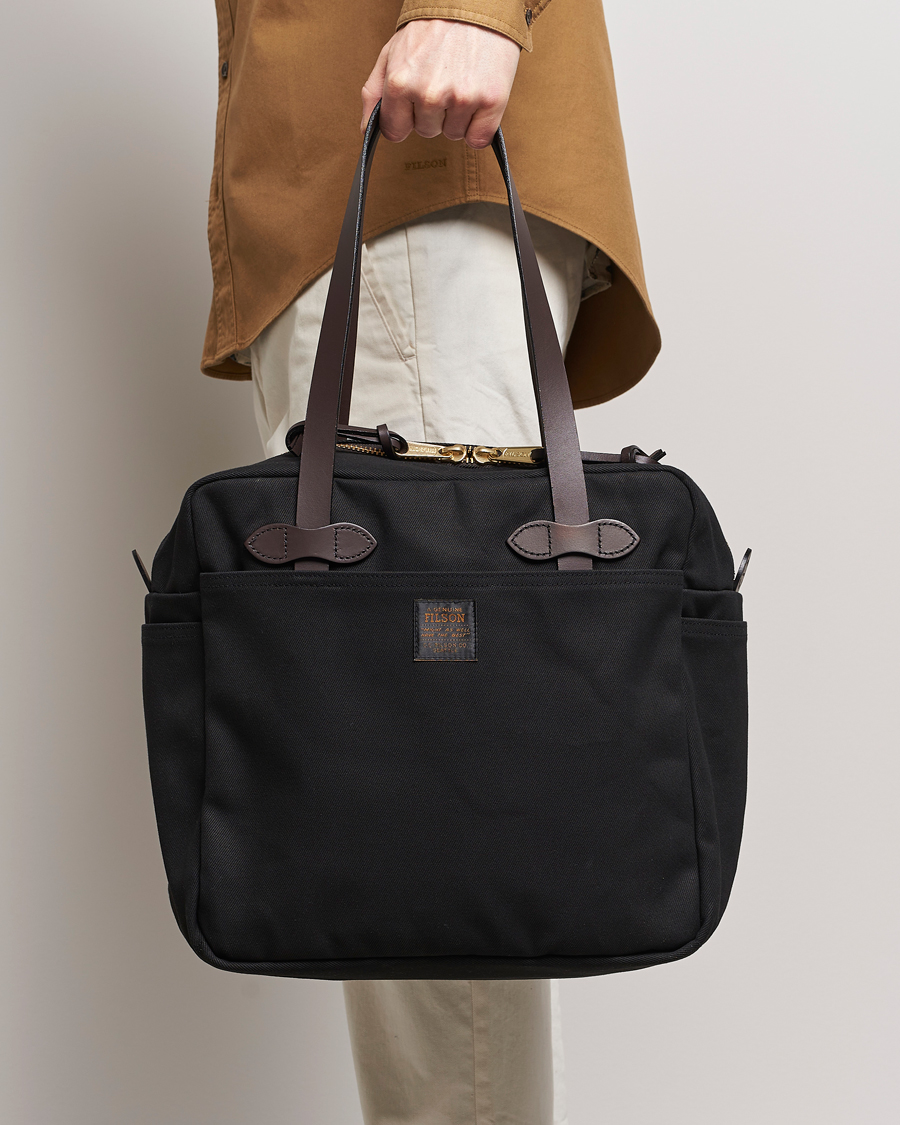 Heren | Outdoor | Filson | Tote Bag With Zipper Black