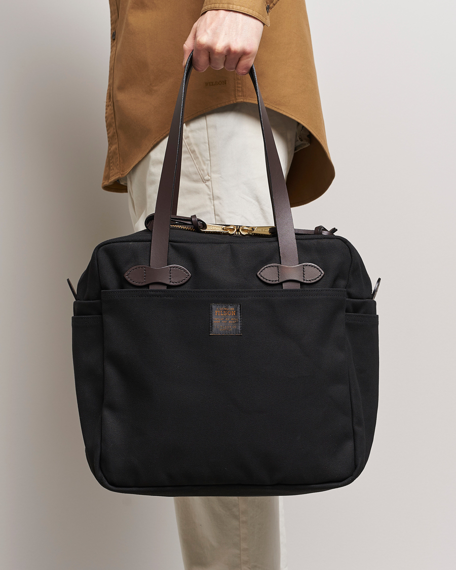 Heren | Draagtassen | Filson | Tote Bag With Zipper Black