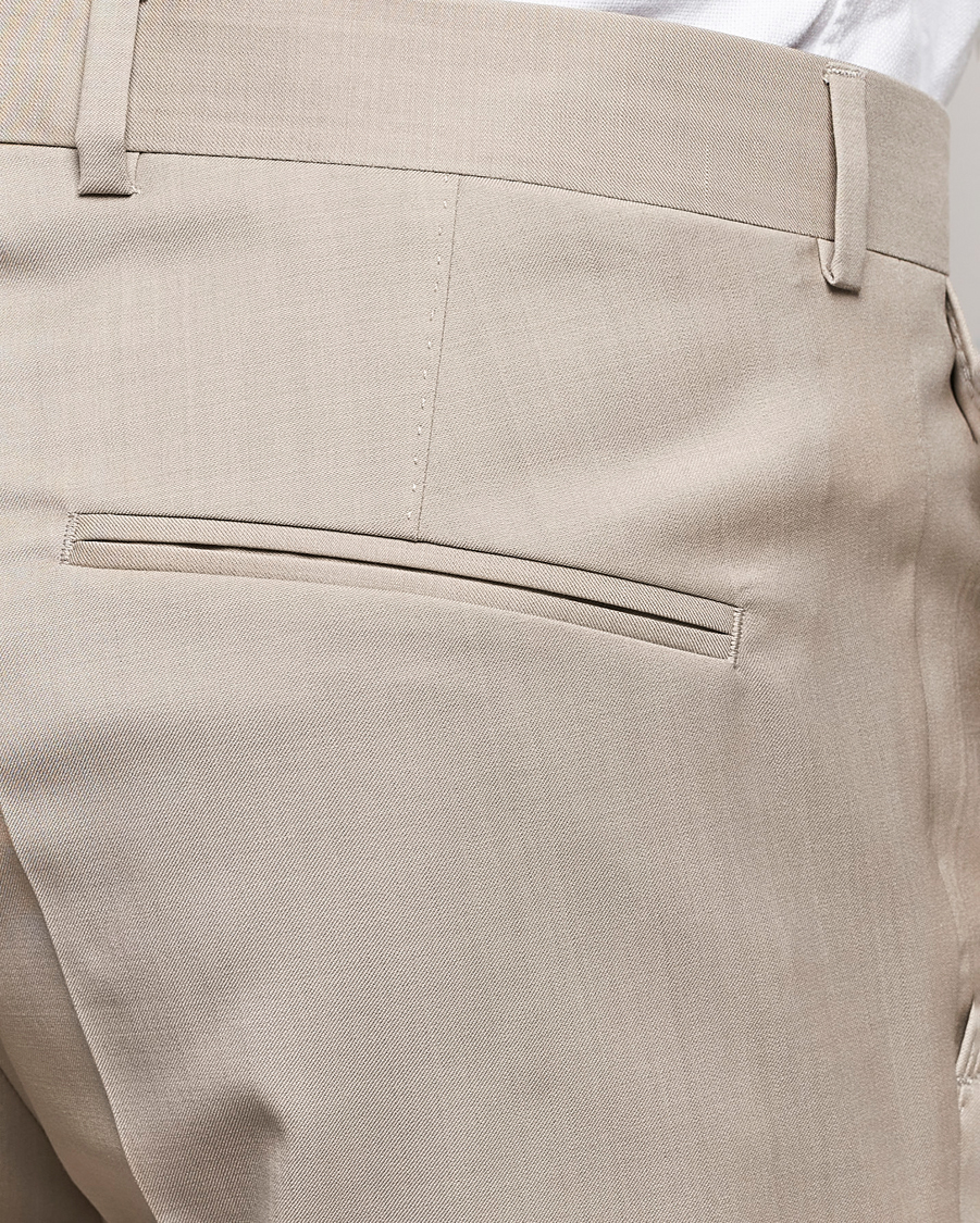 Heren | Pakken | Oscar Jacobson | Fogerty Super 130's Wool Suit Beige