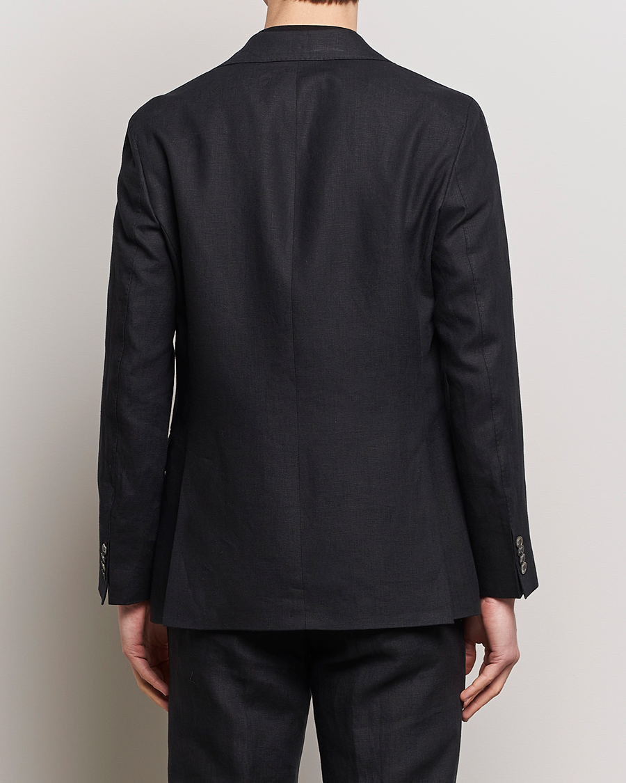 Heren | Blazers | Oscar Jacobson | Fogerty Linen Blazer Black