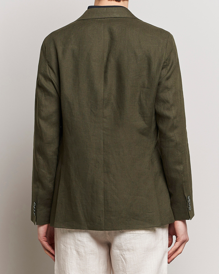 Heren | Blazers | Oscar Jacobson | Fogerty Linen Blazer Olive