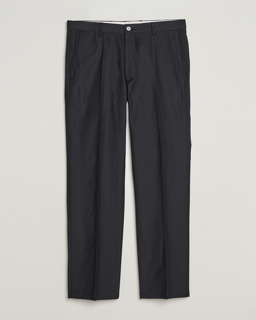 Heren | Broeken | Oscar Jacobson | Decker Cotton Trousers Black