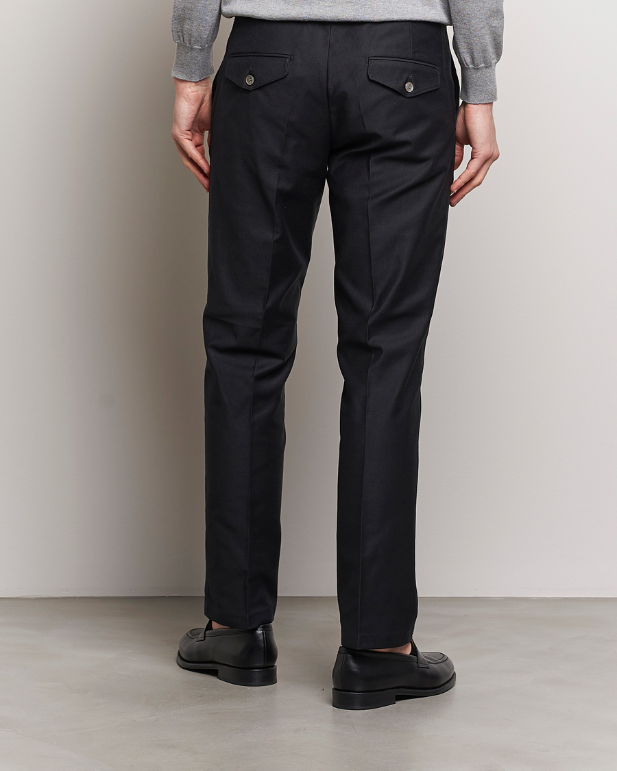 Heren | Broeken | Oscar Jacobson | Decker Cotton Trousers Black