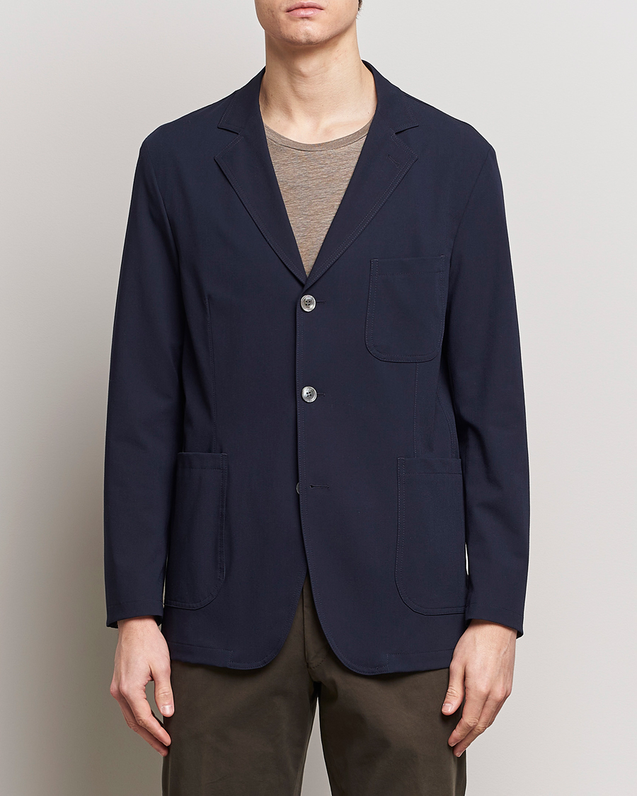 Heren | Oscar Jacobson | Oscar Jacobson | Faber Stretch Blazer Navy