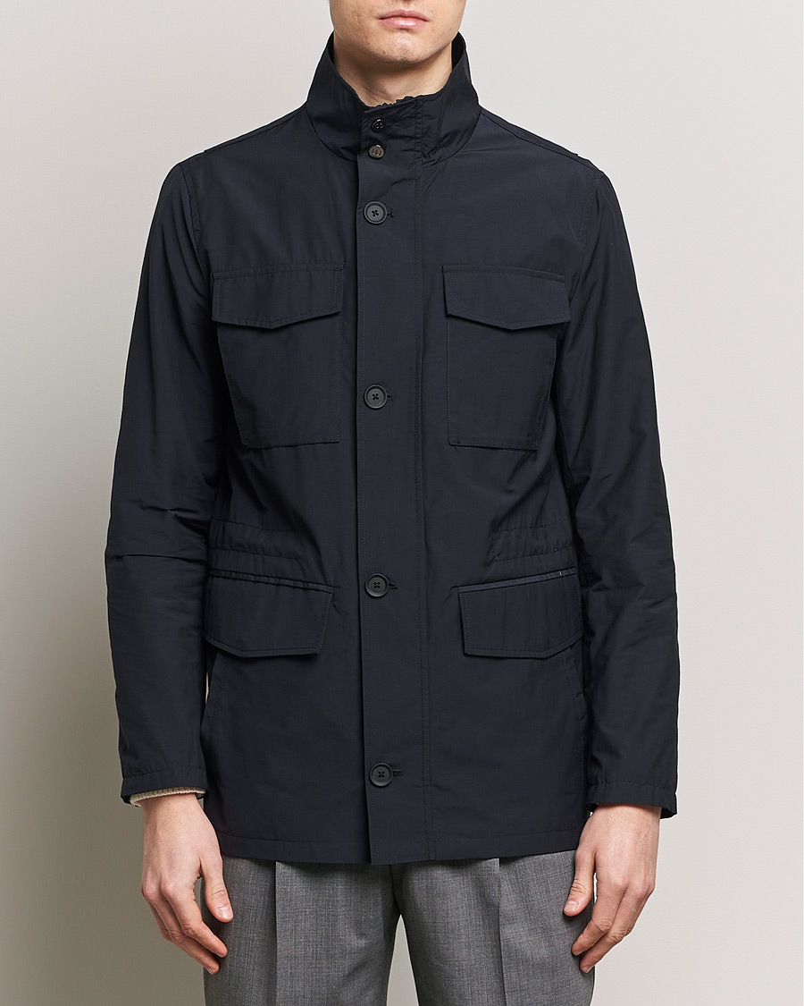 Heren | Formal Wear | Oscar Jacobson | Smyth Field Jacket Navy