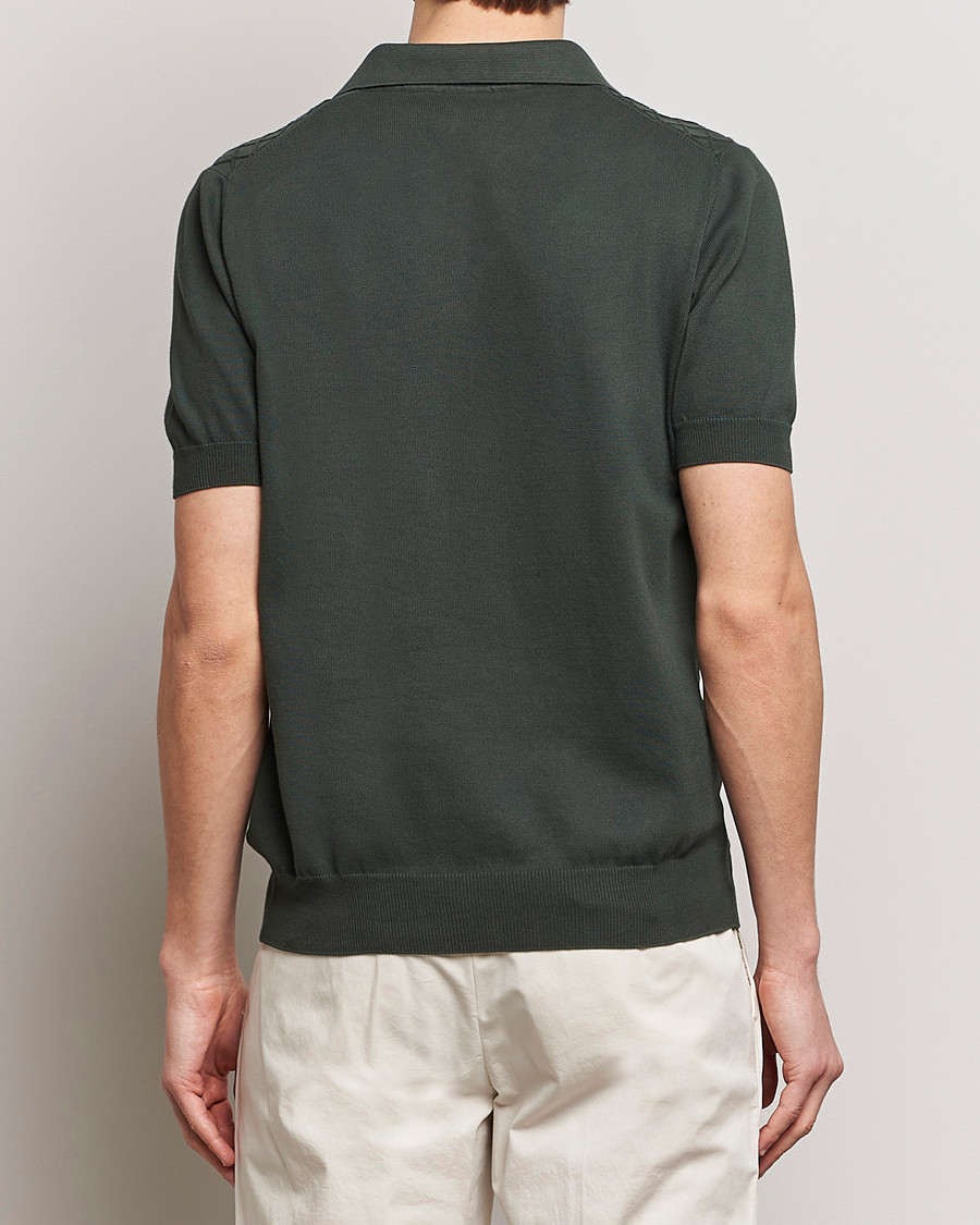 Heren | Polo's | Oscar Jacobson | Mirza Structured Cotton Polo Olive