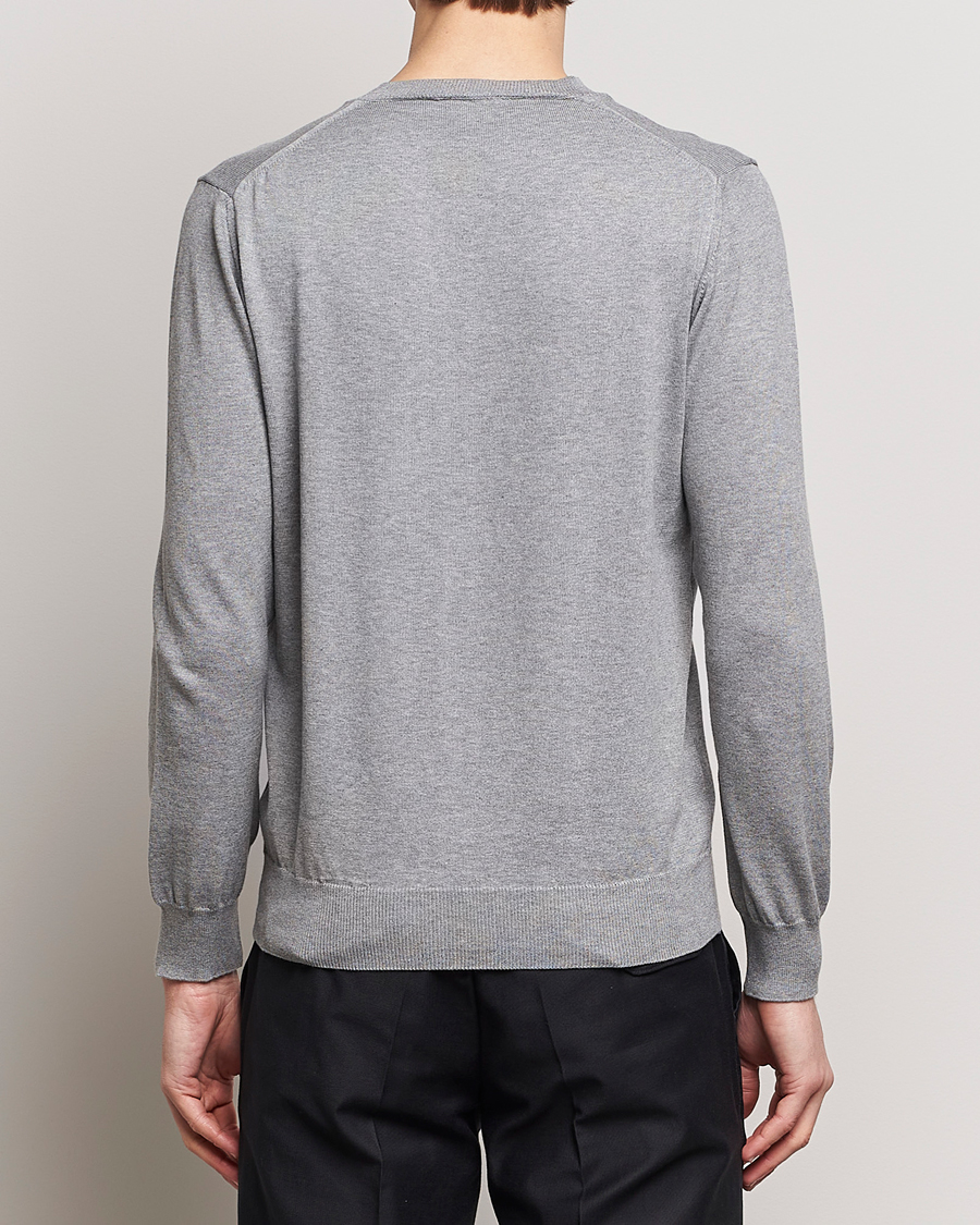 Heren | Truien | Oscar Jacobson | Valdemar Cotton Crew Neck Light Grey