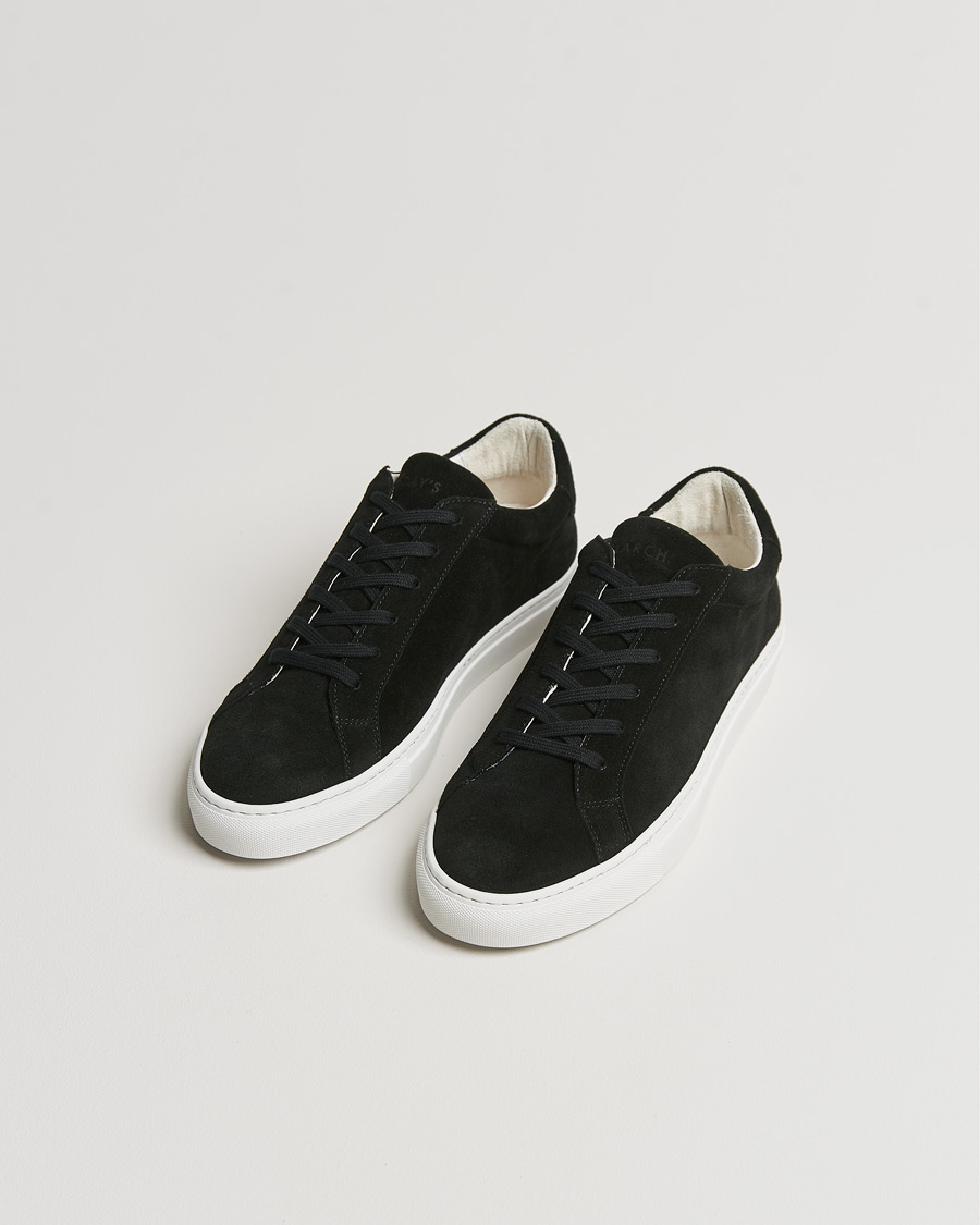 Heren | Sneakers | A Day's March | Suede Marching Sneaker Black