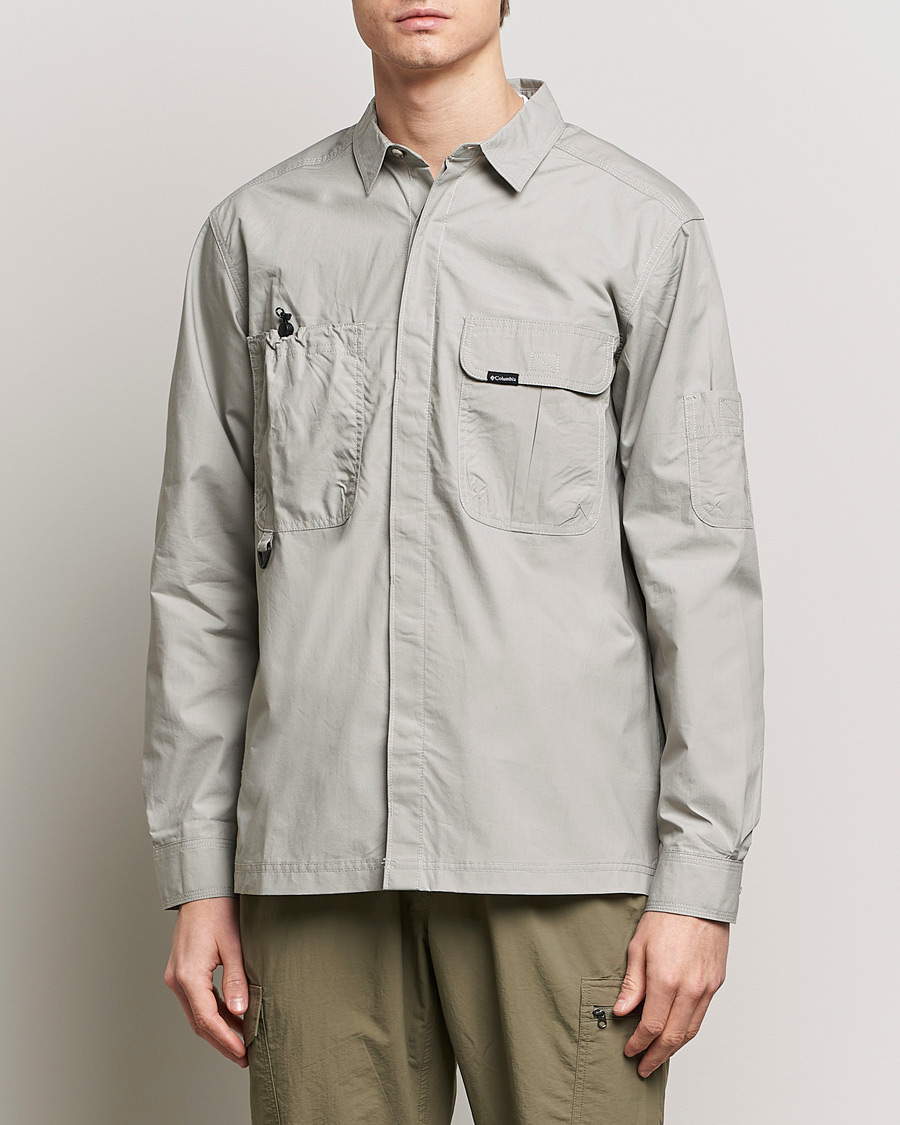 Heren | Casual overhemden | Columbia | Landroamer Cargo Shirt Flint Grey