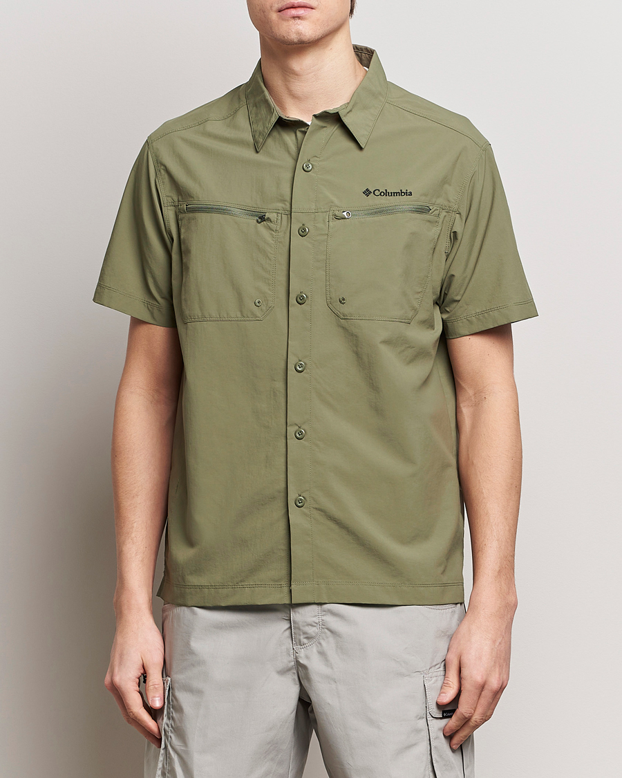 Heren | Overhemden met korte mouwen | Columbia | Mountaindale Short Sleeve Outdoor Shirt Stone Green
