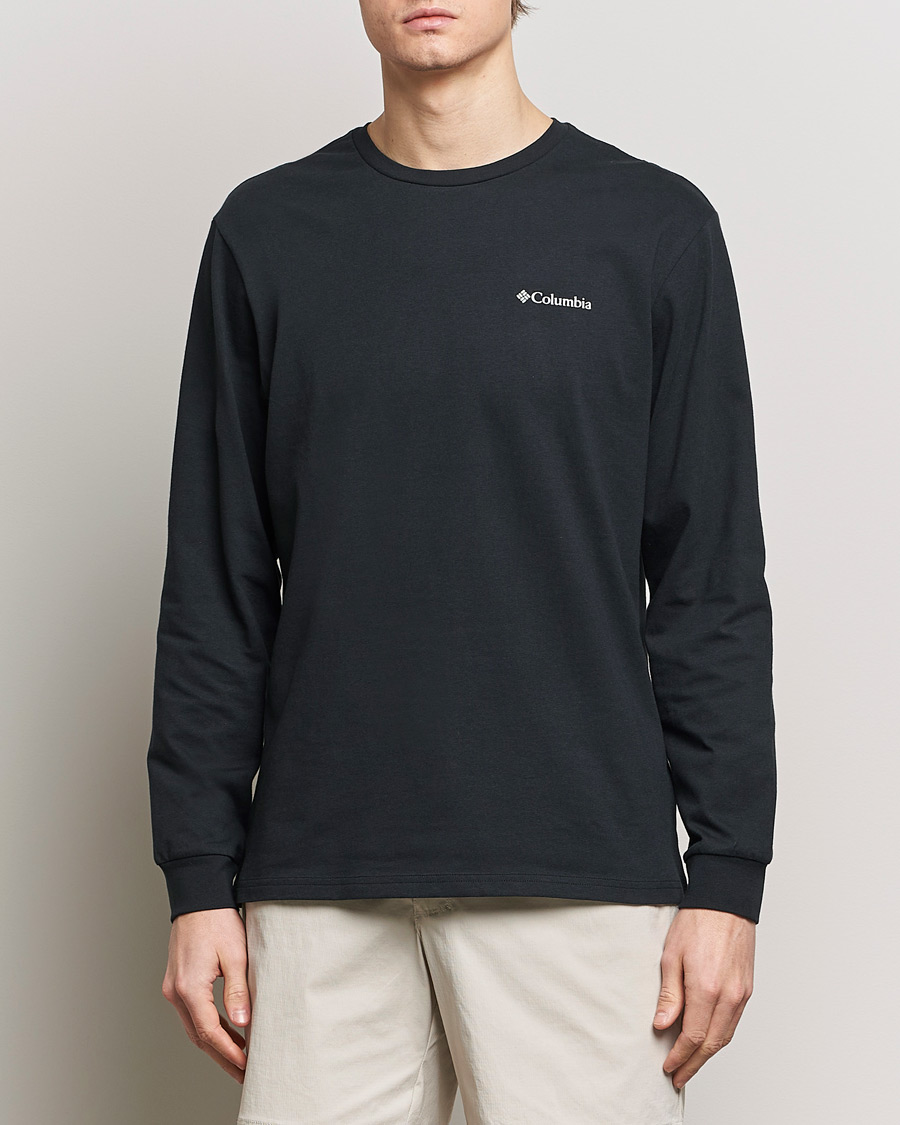 Heren | T-shirts | Columbia | Explorers Canyon Long Sleeve T-Shirt Black
