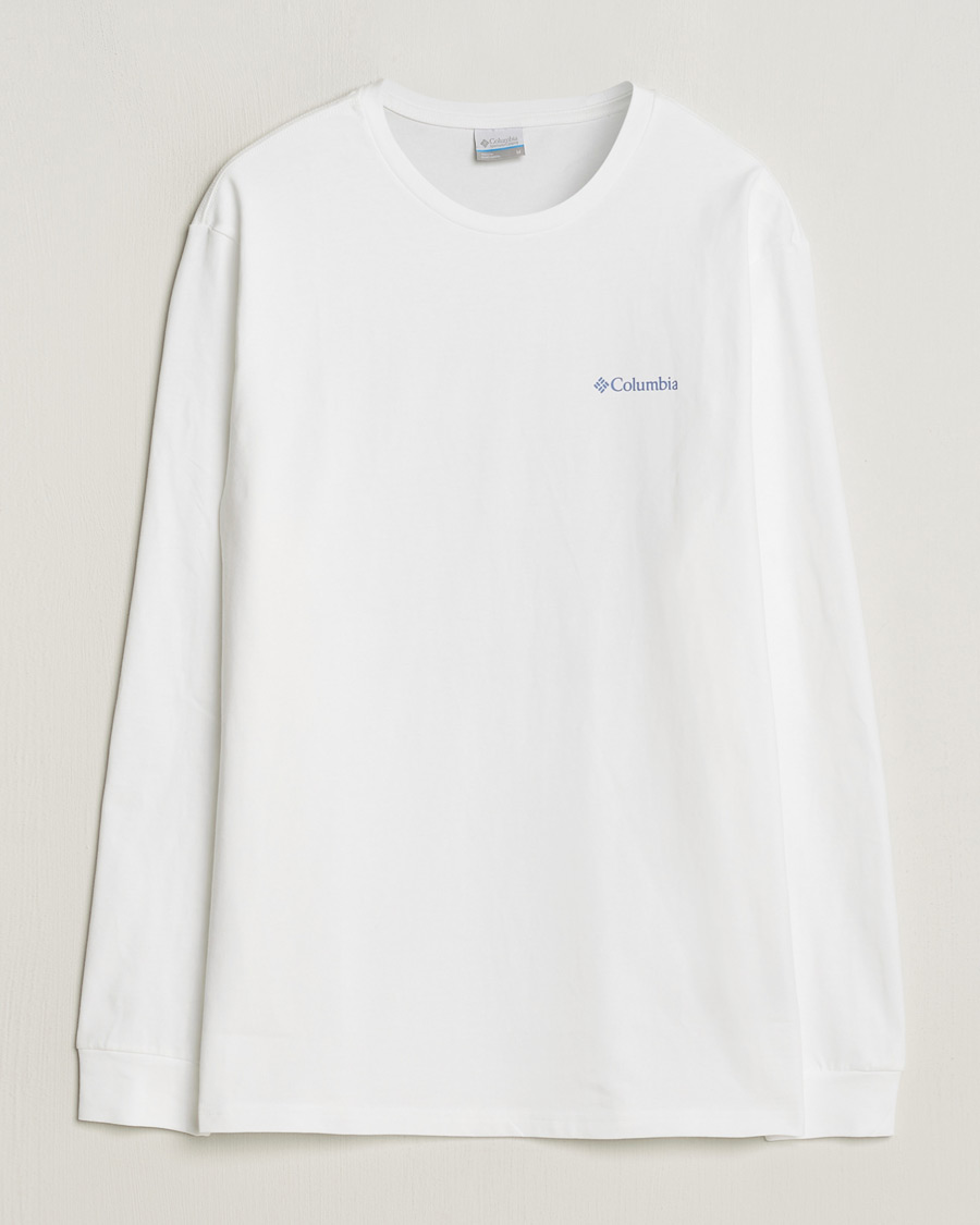 Heren | T-shirts | Columbia | Explorers Canyon Long Sleeve T-Shirt White