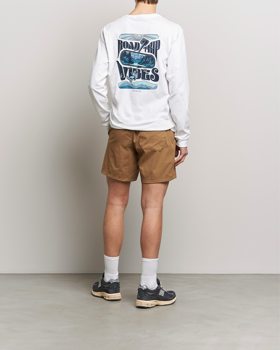 Heren | T-shirts | Columbia | Explorers Canyon Long Sleeve T-Shirt White