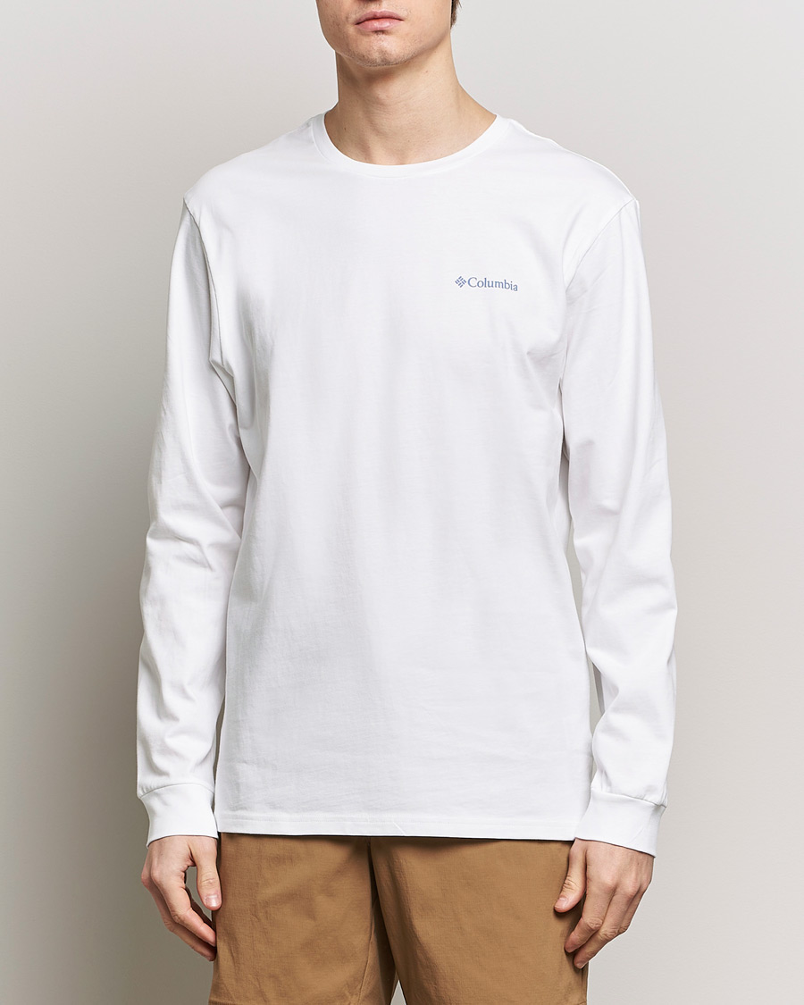 Heren | T-shirts met lange mouwen | Columbia | Explorers Canyon Long Sleeve T-Shirt White