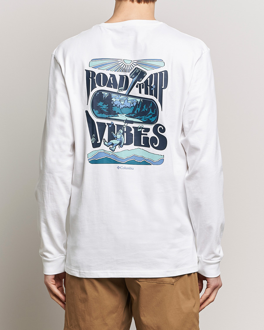 Heren | T-shirts | Columbia | Explorers Canyon Long Sleeve T-Shirt White