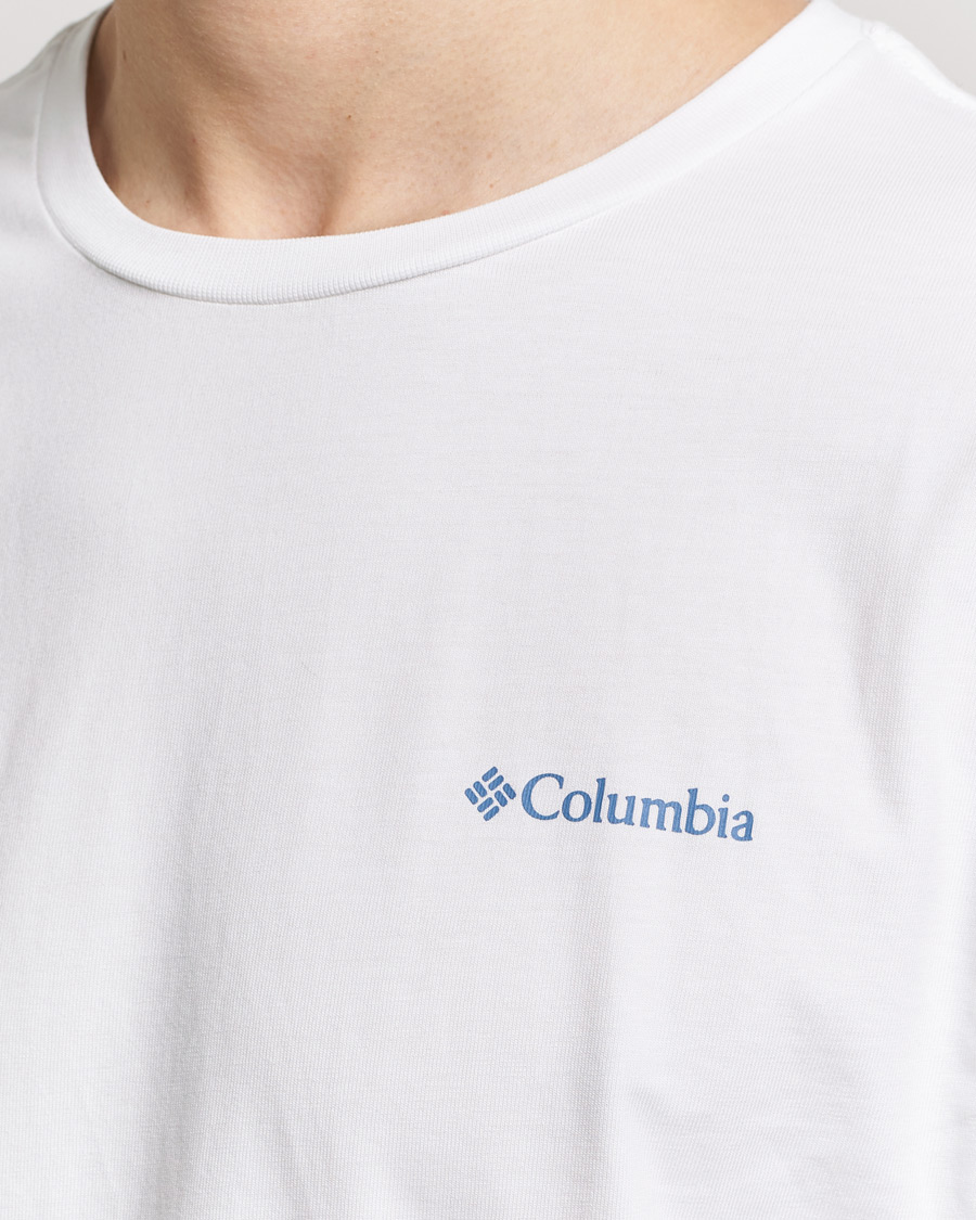 Heren | T-shirts | Columbia | Explorers Canyon Long Sleeve T-Shirt White
