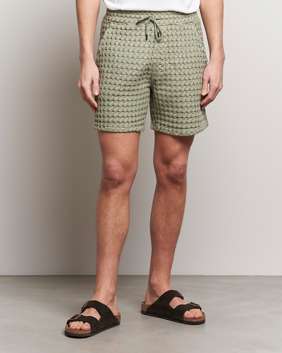 Heren |  | OAS | Porto Waffle Shorts Dusty Green