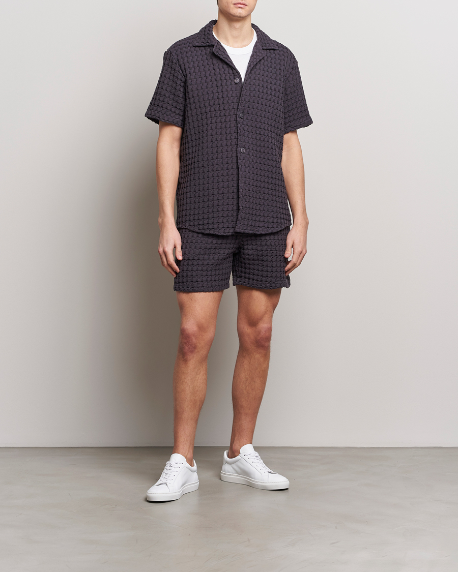 Heren | Korte broek | OAS | Porto Waffle Shorts Nearly Black