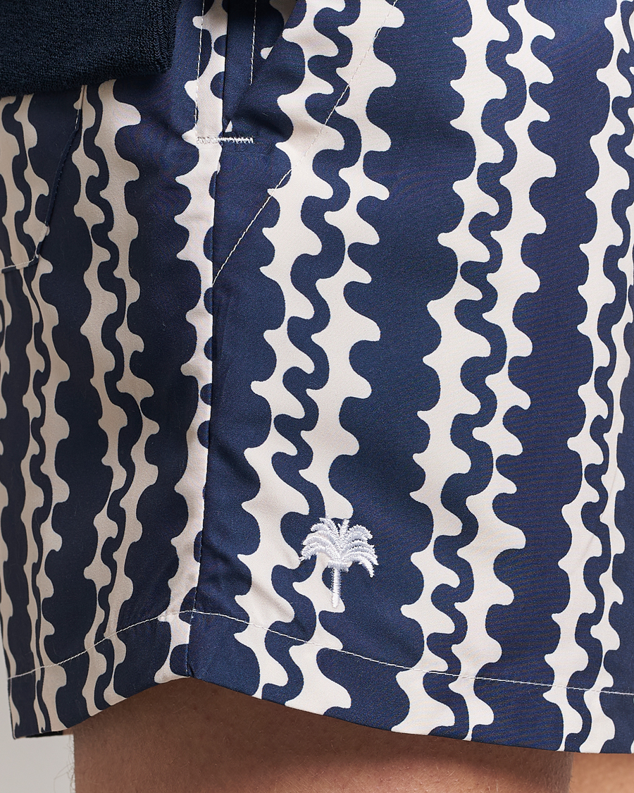 Heren | Zwembroek | OAS | Printed Swimshorts Blue Scribble