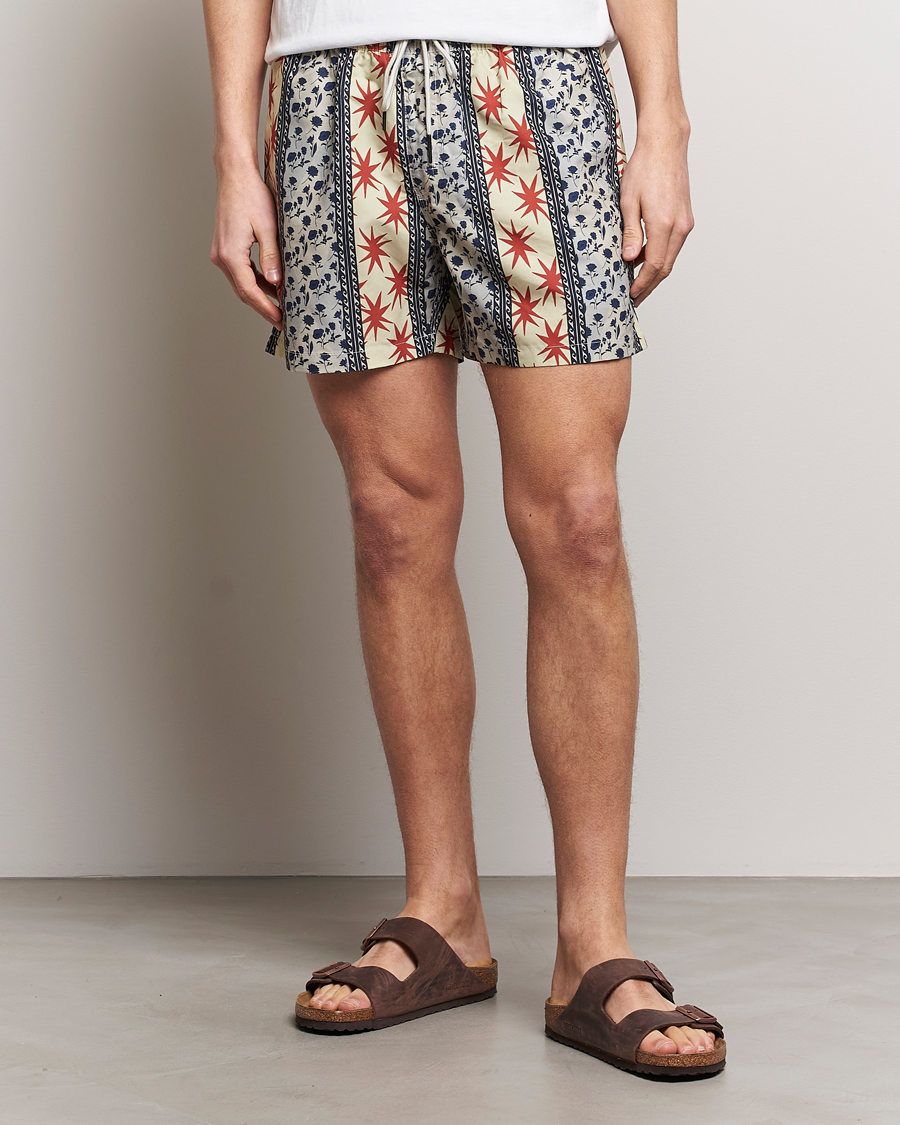 Heren | Zwembroek Met Trekkoord | OAS | Printed Swimshorts Karma