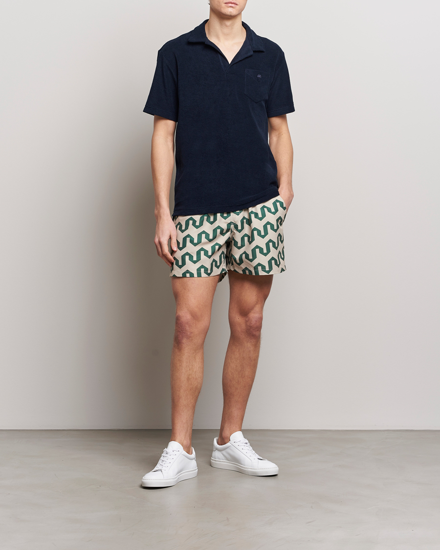 Heren | Zwembroek | OAS | Printed Swimshorts Atlas