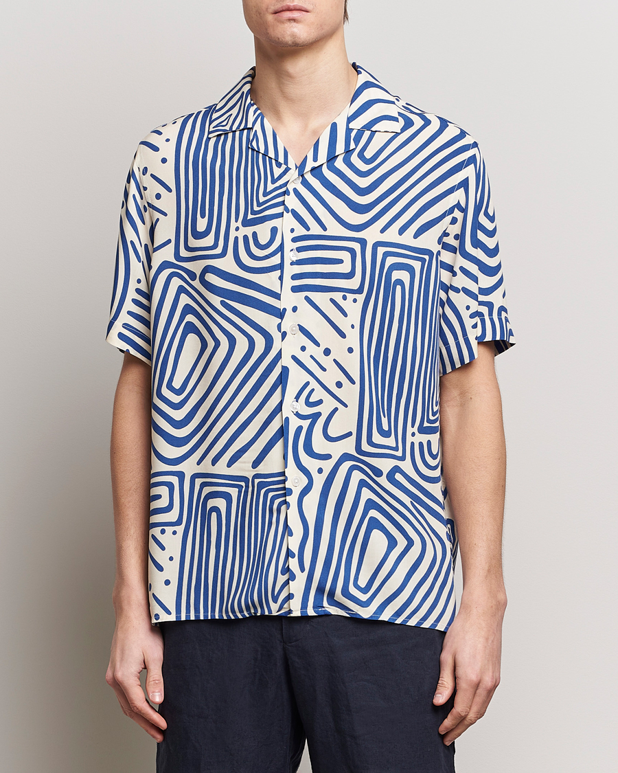 Heren | Overhemden | OAS | Viscose Resort Short Sleeve Shirt Eldovado