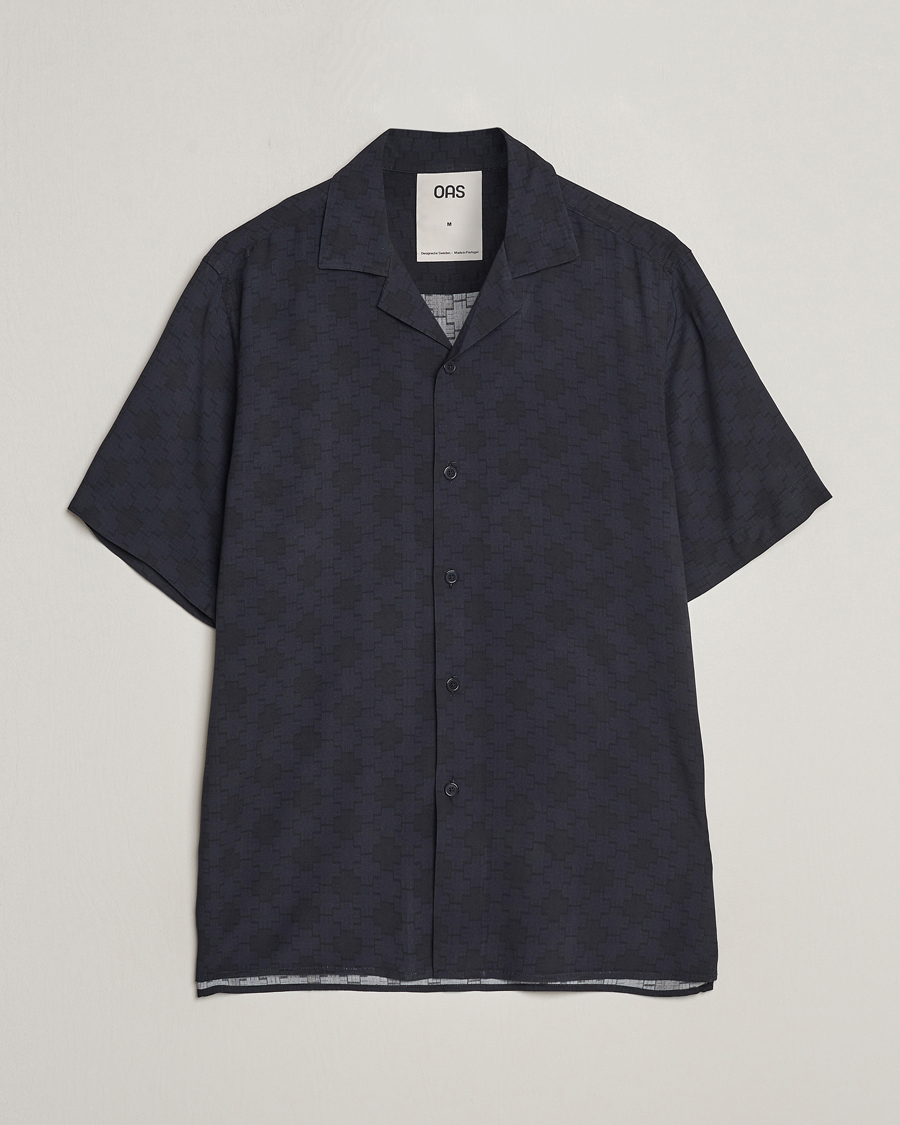 Heren | Overhemden | OAS | Viscose Resort Short Sleeve Shirt San Sebastian