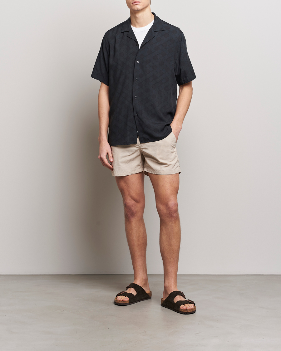 Heren | Overhemden | OAS | Viscose Resort Short Sleeve Shirt San Sebastian