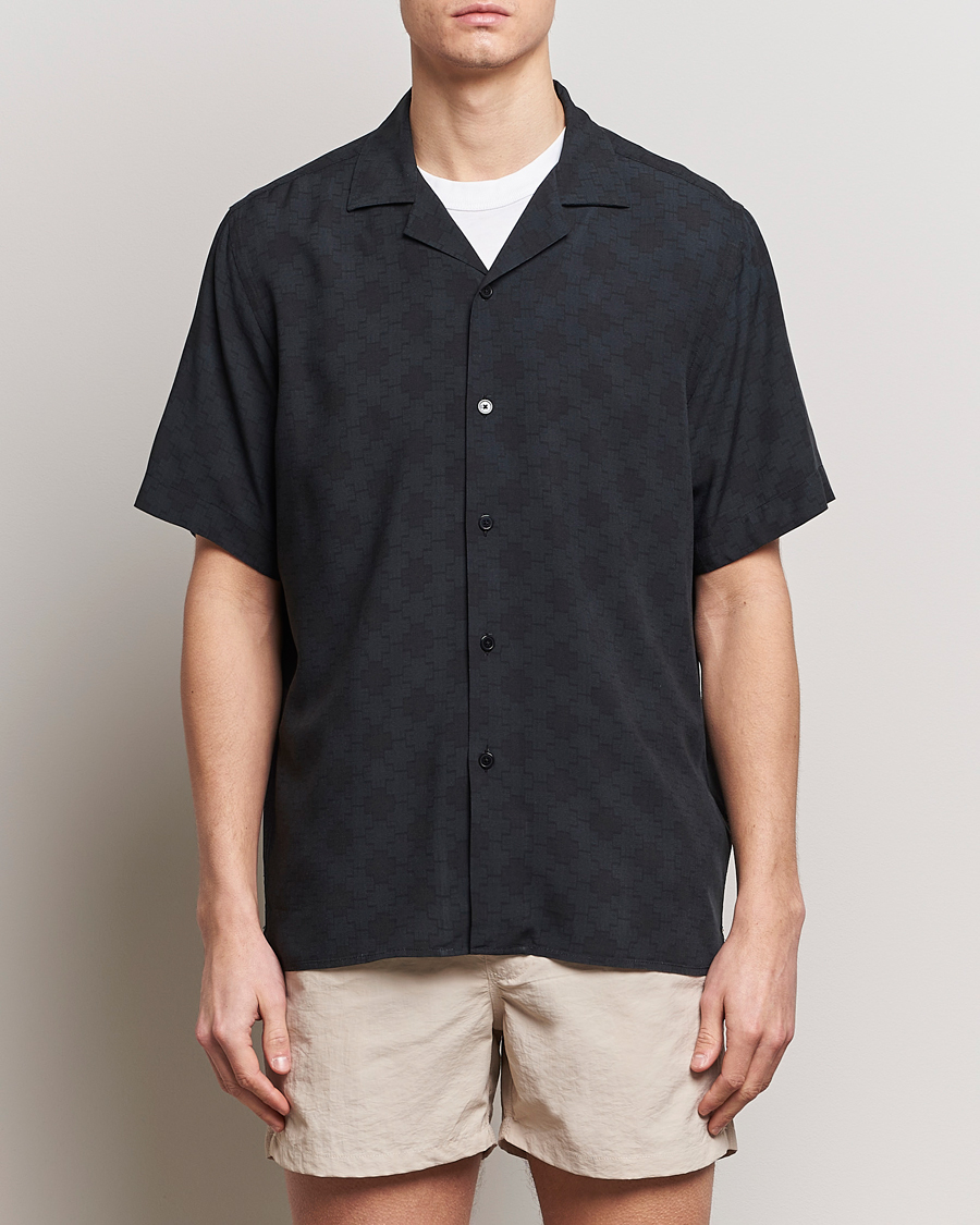 Heren | Casual | OAS | Viscose Resort Short Sleeve Shirt San Sebastian