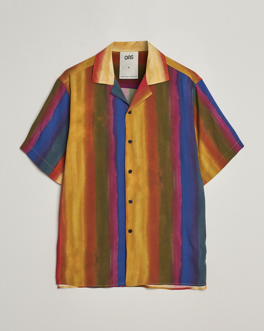 Heren | Overhemden | OAS | Viscose Resort Short Sleeve Shirt Terrane