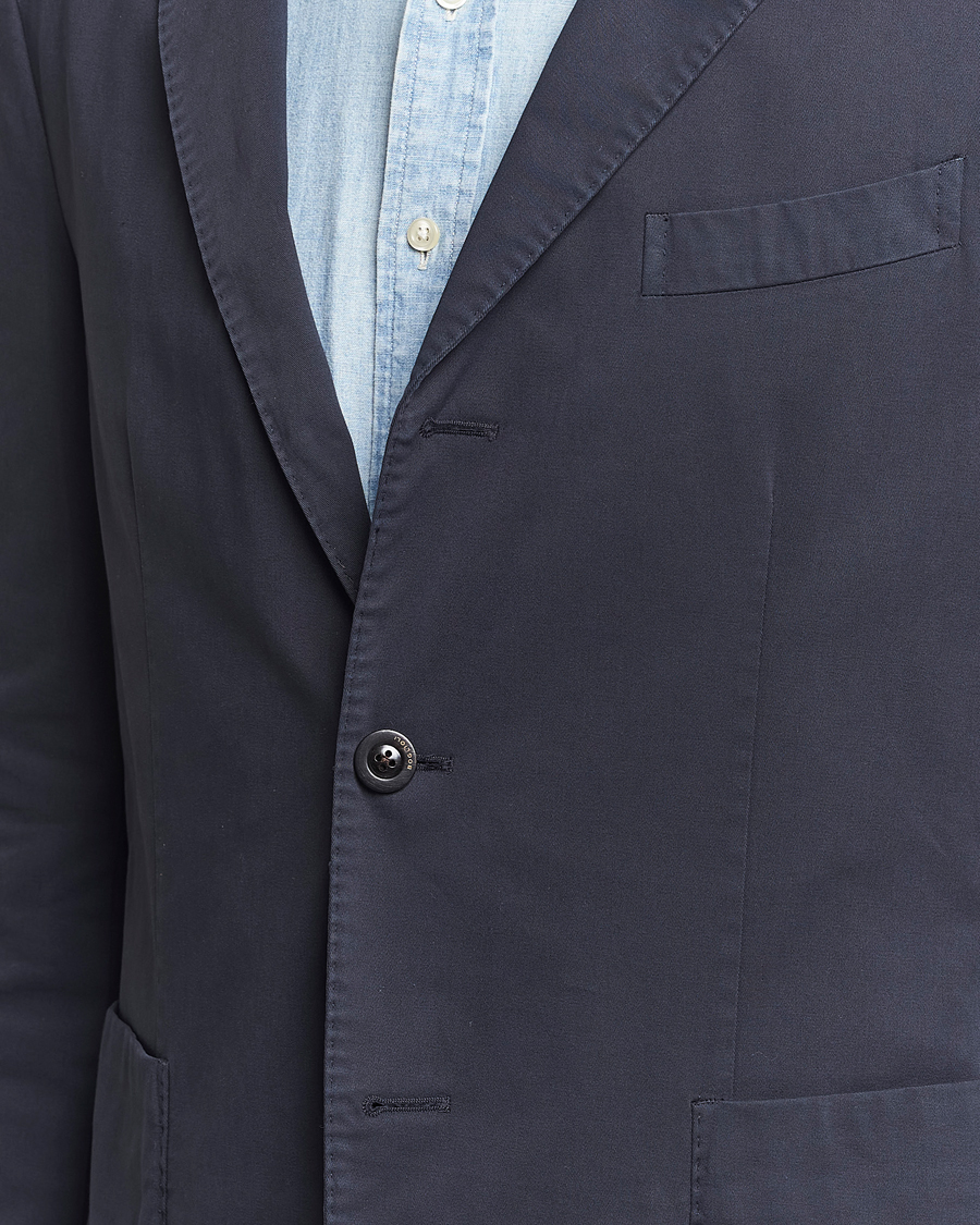 Heren | Blazers | Boglioli | K Jacket Cotton Stretch Blazer Navy