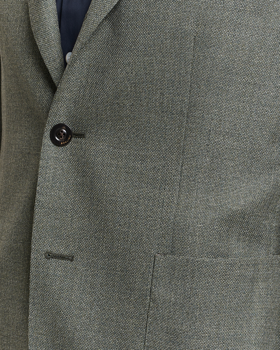 Heren | Blazers | Boglioli | K Jacket Wool Hopsack Blazer Sage Green