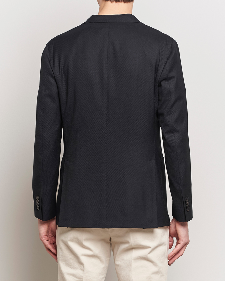 Heren | Blazers | Boglioli | K Jacket Wool Hopsack Blazer Black