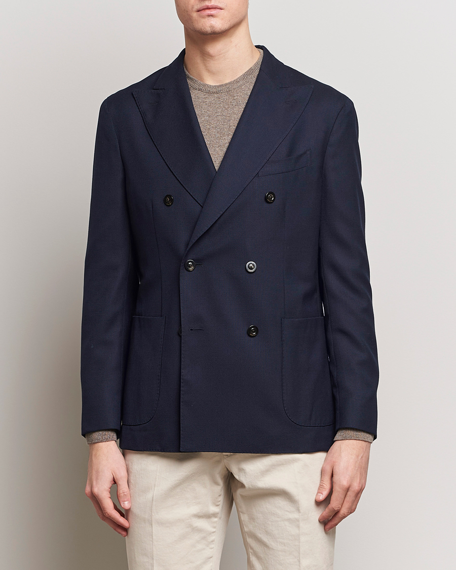 Heren | Italian Department | Boglioli | K Jacket Double Breasted Wool Blazer Navy