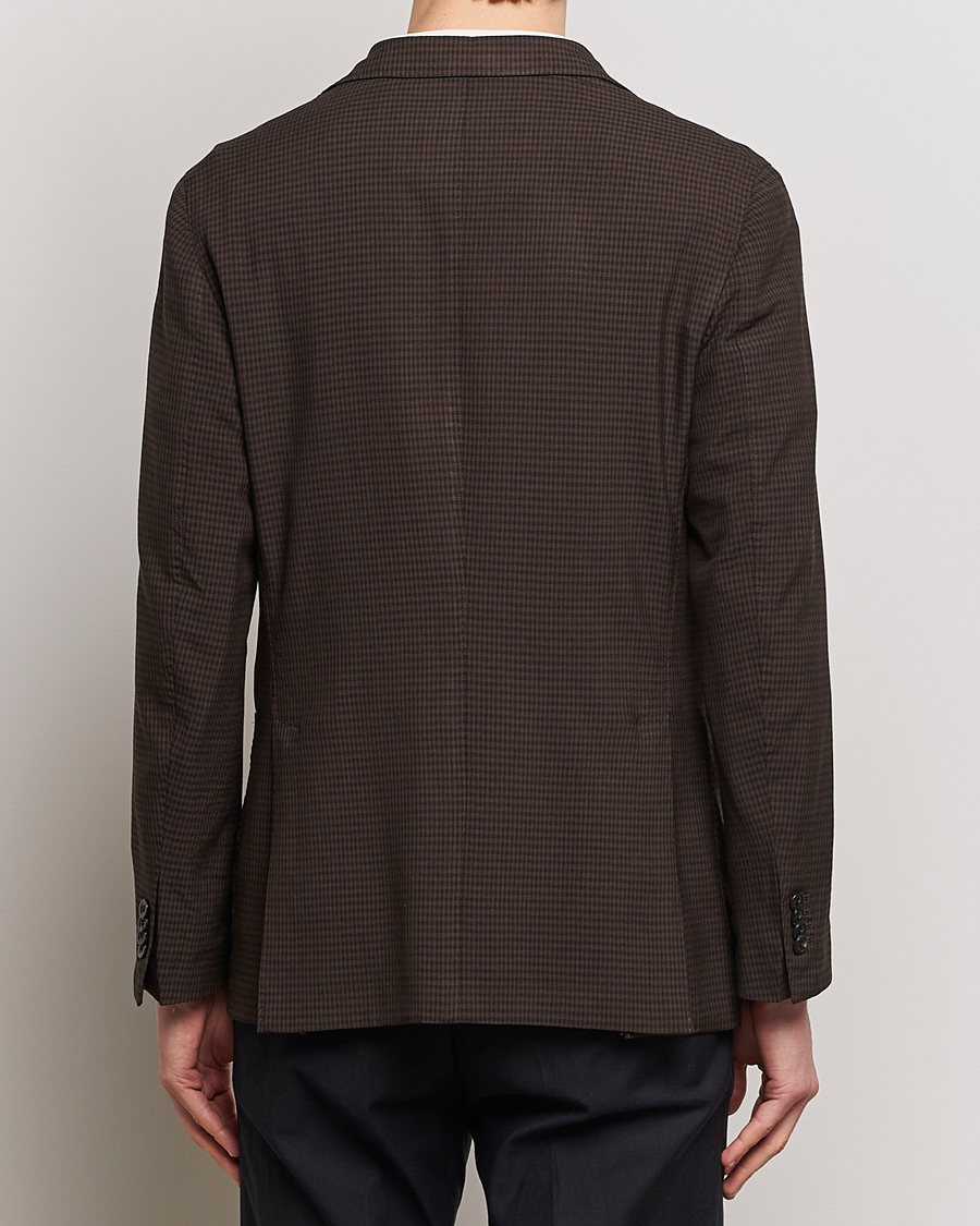 Heren | Blazers | Boglioli | K Jacket Check Wool Blazer Dark Brown