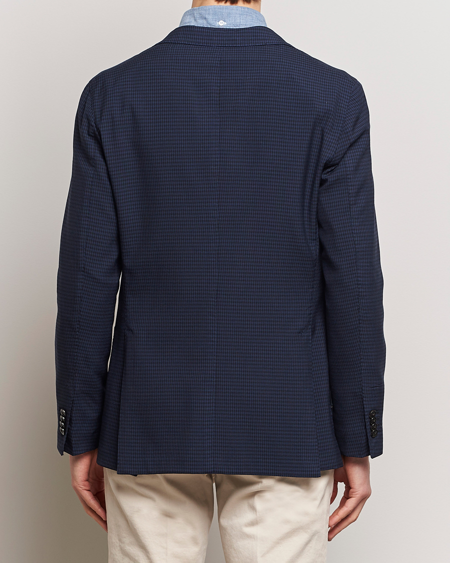 Heren | Blazers | Boglioli | K Jacket Check Wool Blazer Navy