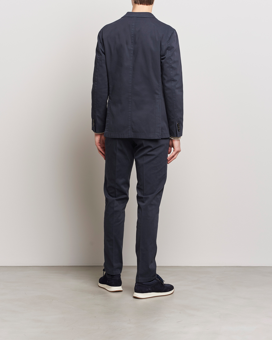 Heren | Pakken | Boglioli | K Jacket Cotton Stretch Suit Navy