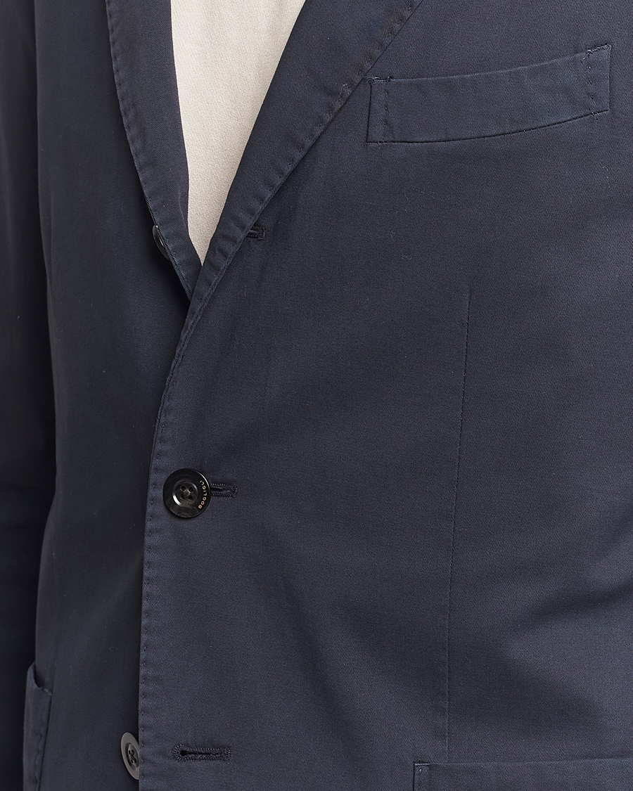 Heren | Pakken | Boglioli | K Jacket Cotton Stretch Suit Navy