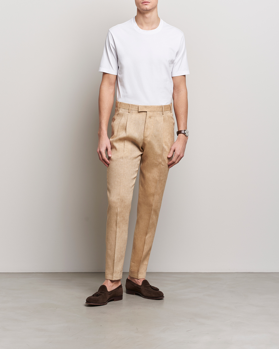 Heren | T-shirts | Boglioli | Garment Dyed T-Shirt White