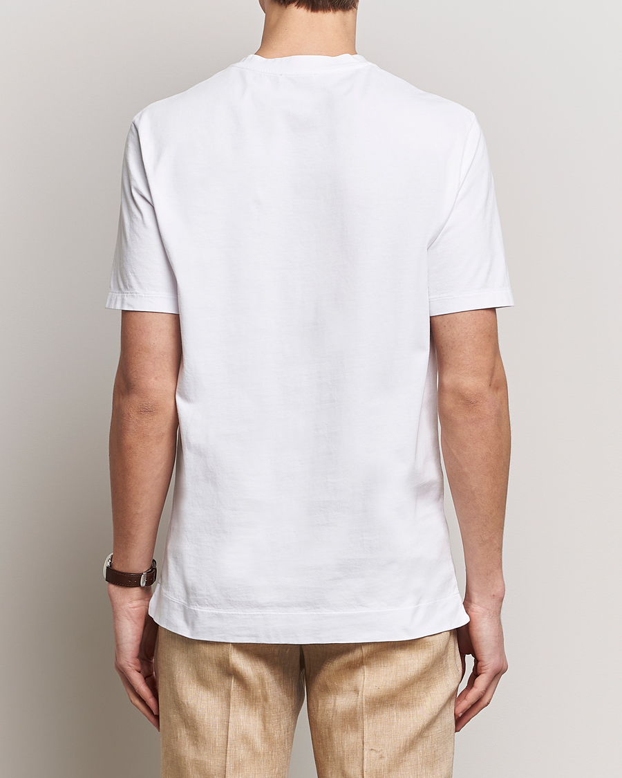 Heren | T-shirts | Boglioli | Garment Dyed T-Shirt White