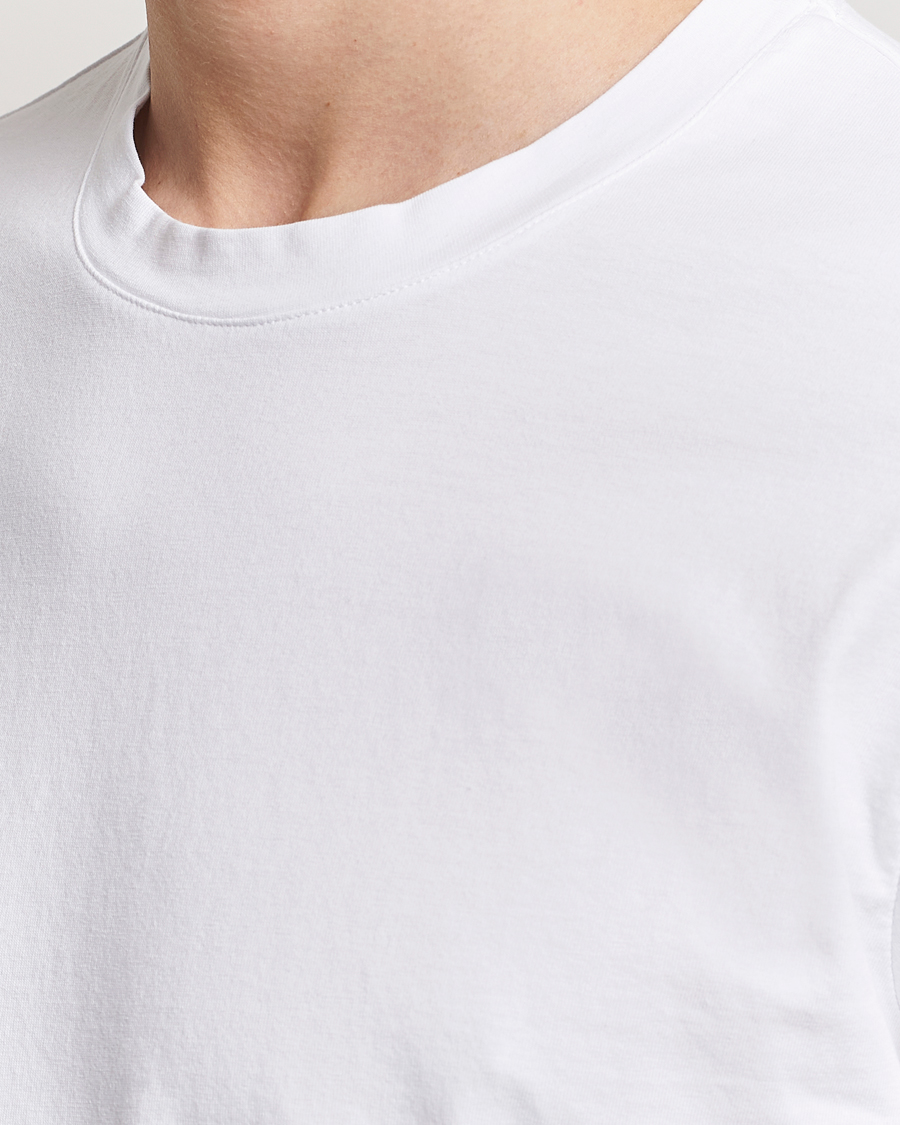 Heren | T-shirts | Boglioli | Garment Dyed T-Shirt White