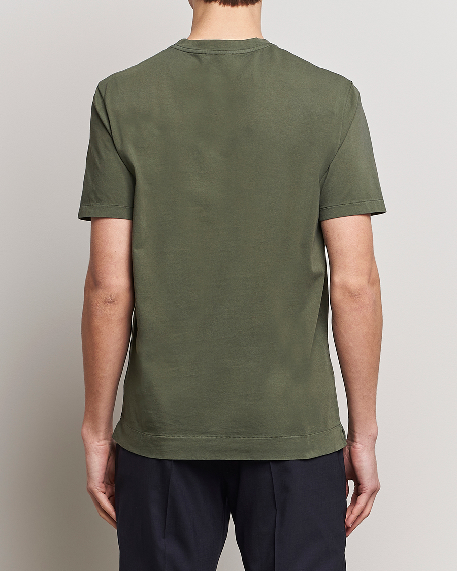 Heren | T-shirts | Boglioli | Garment Dyed T-Shirt Forest Green
