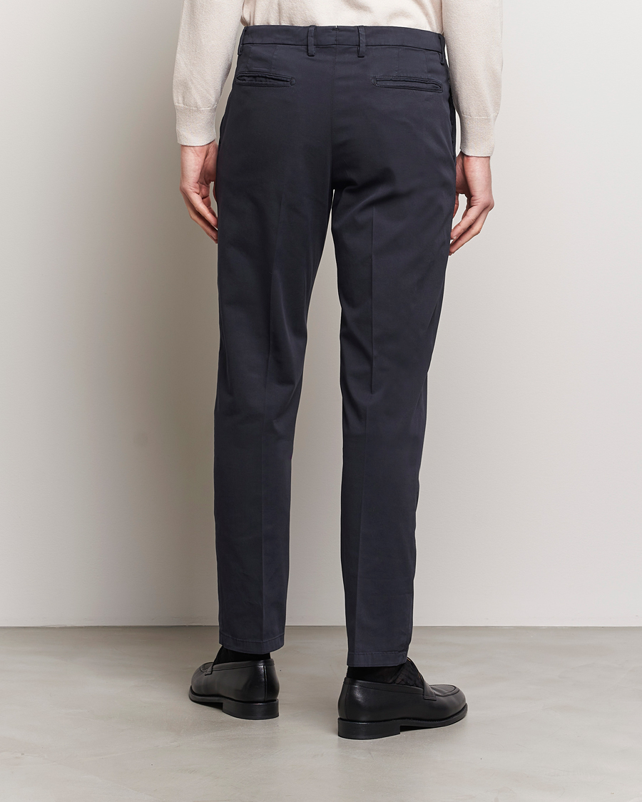Heren | Broeken | Boglioli | Cotton Stretch Chinos Navy