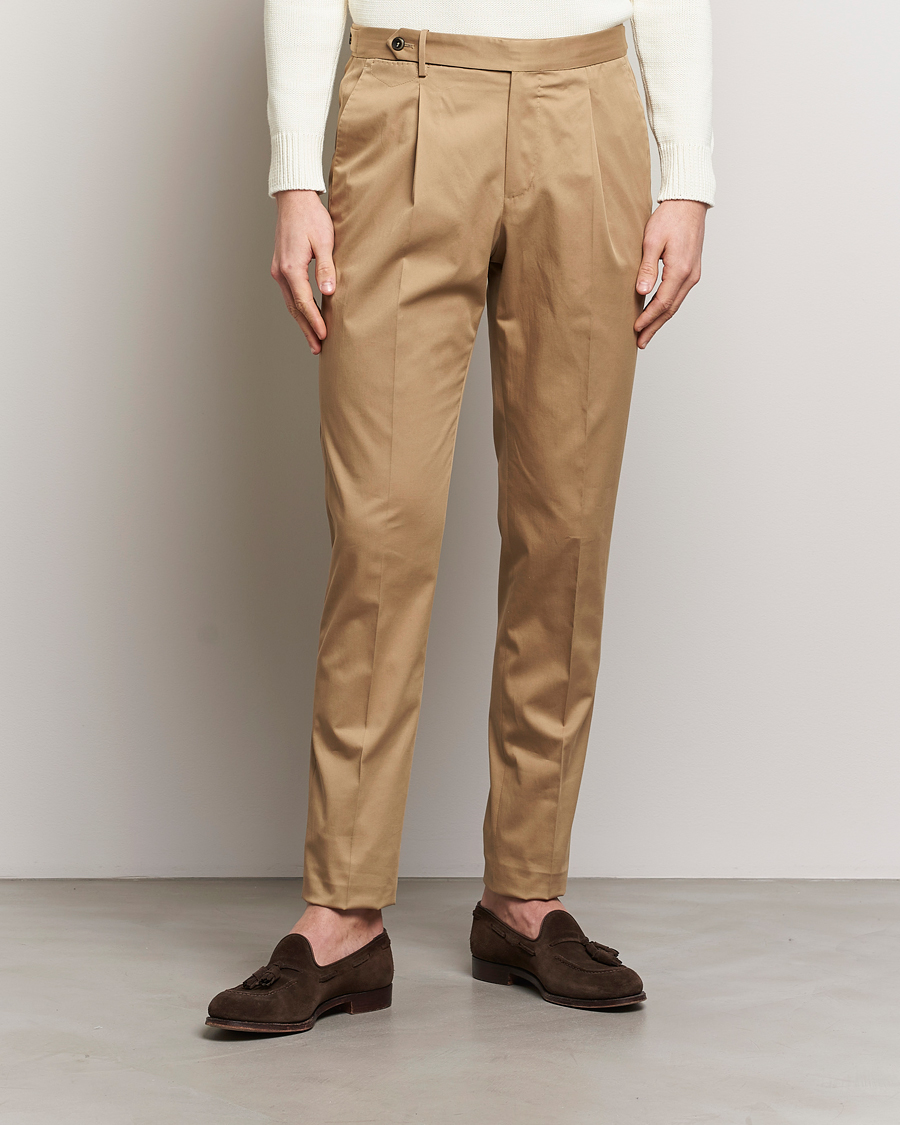 Heren | Afdelingen | PT01 | Gentleman Fit Cotton/Stretch Chinos Beige