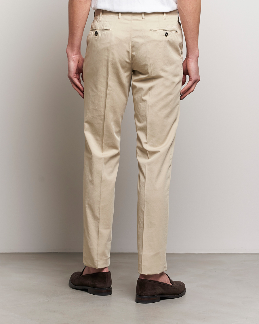 Heren | Broeken | PT01 | Slim Fit Garment Dyed Stretch Chinos Beige
