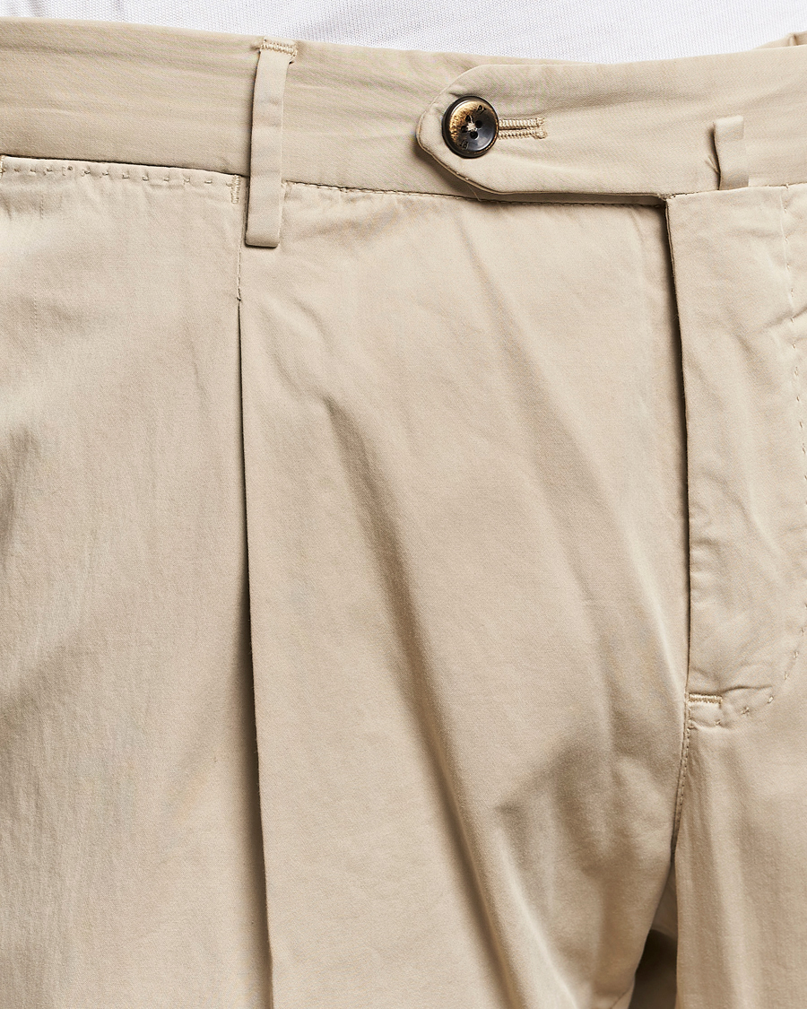 Heren | Broeken | PT01 | Slim Fit Garment Dyed Stretch Chinos Beige