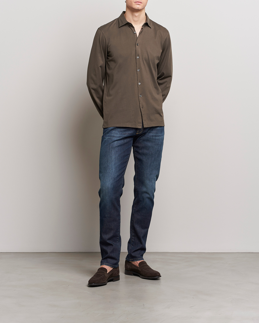 Heren | Jeans | PT01 | Slim Fit Stretch Jeans Dark Blue Wash