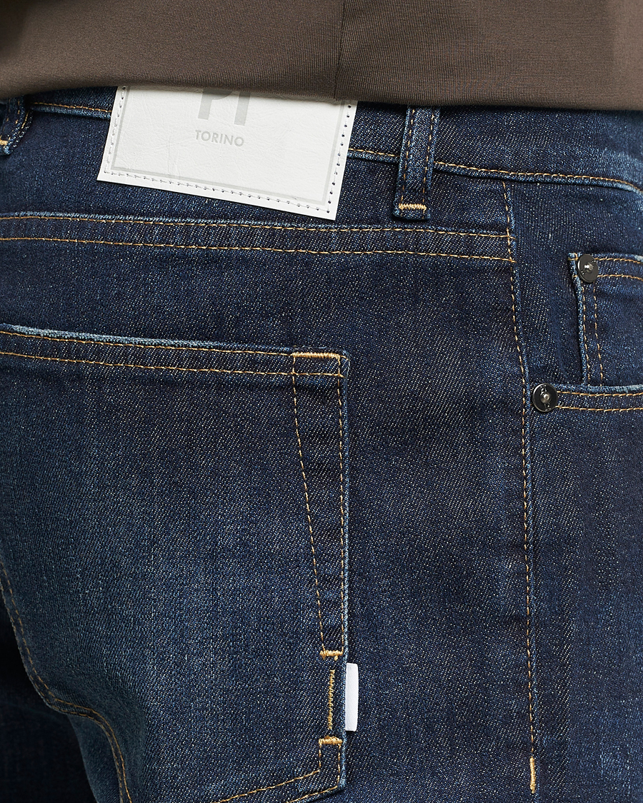 Heren | Jeans | PT01 | Slim Fit Stretch Jeans Dark Blue Wash