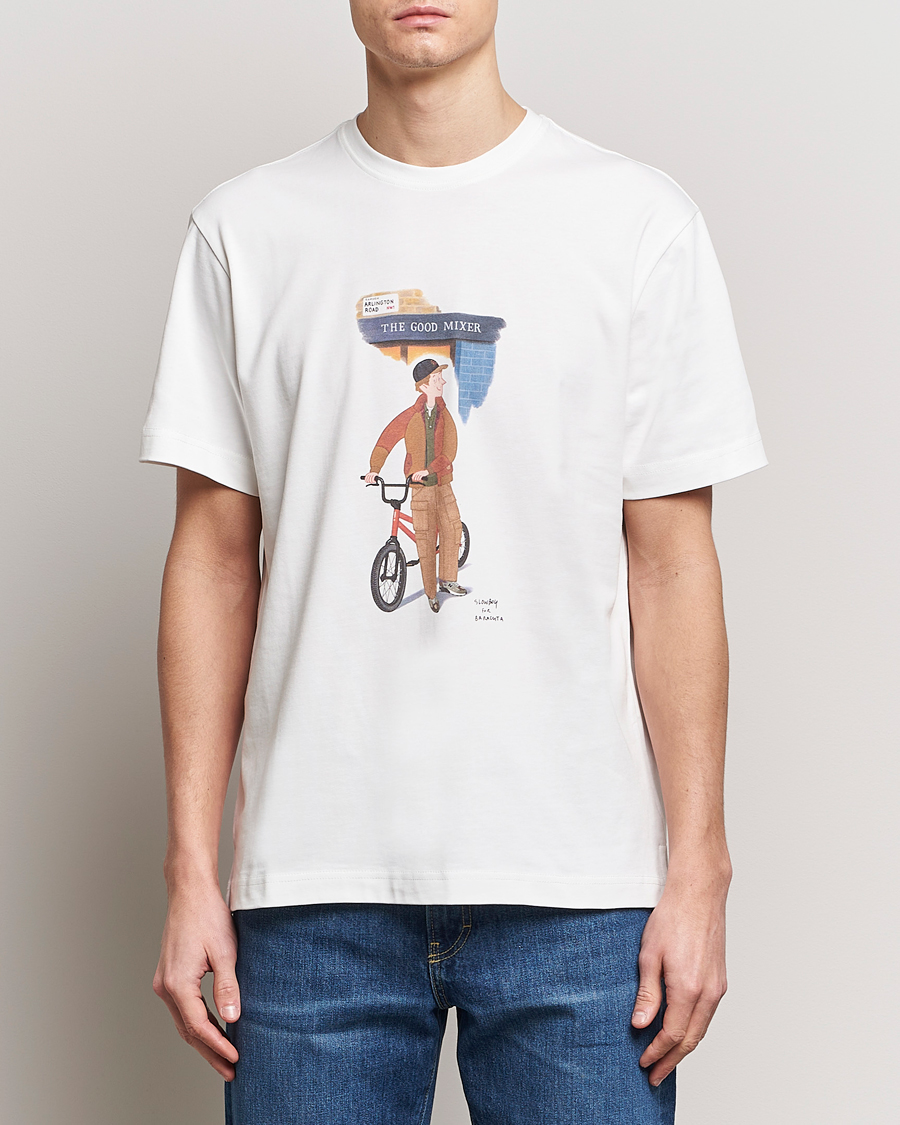 Heren | T-shirts | Baracuta | Slowboy Arlington Cotton T-Shirt Off White